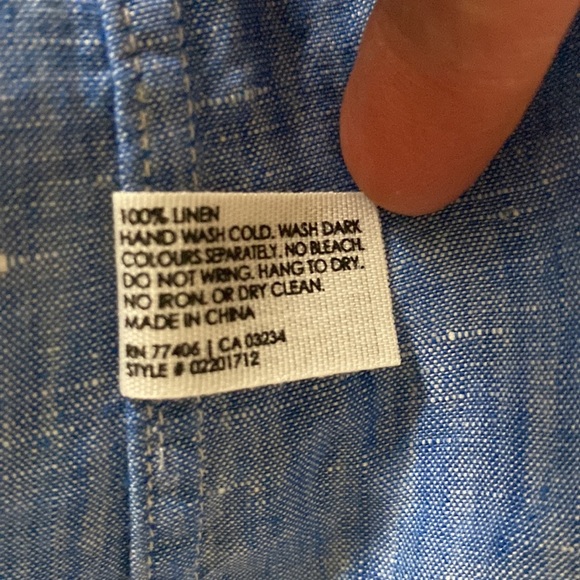 Club Monaco Slim Fit Linen Dress Shirt - Picture 9 of 9